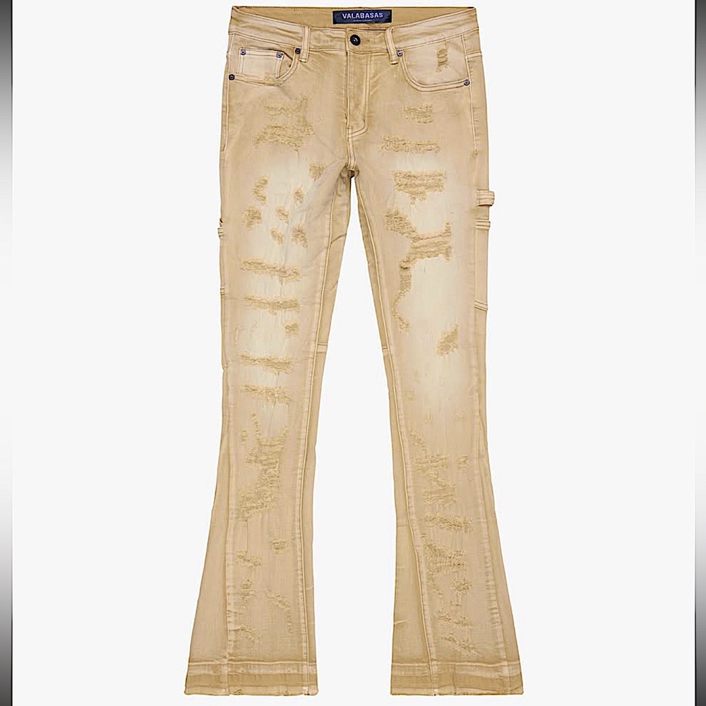 Mens “ Zero- LT Khaki Wash” Valabasas Jeans